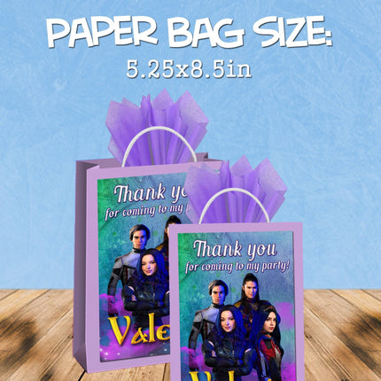 Descendants favor bags - gift bags - candy bags - 12pack