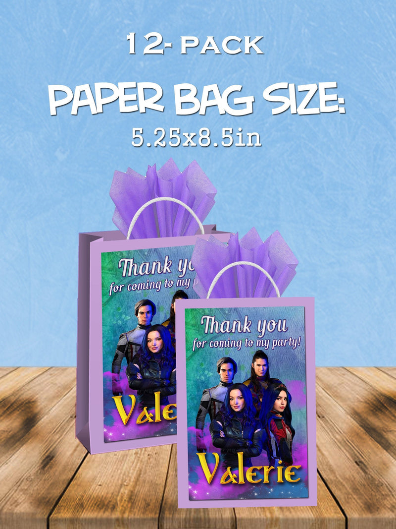 Descendants favor bags - gift bags - candy bags - 12pack