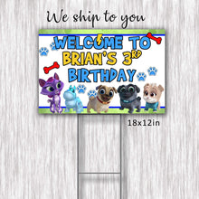 Load image into Gallery viewer, Puppy Dog Pals Yard Sign - 18x12in - outdoor Sign
