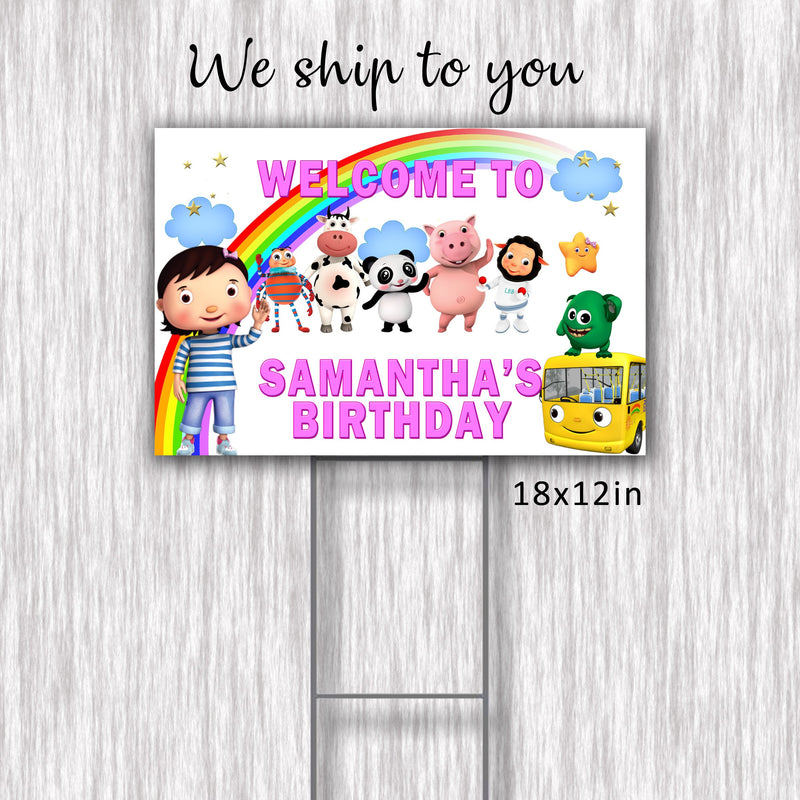 Little Baby Bum Yard Sign - 18x12in - outdoor Sign