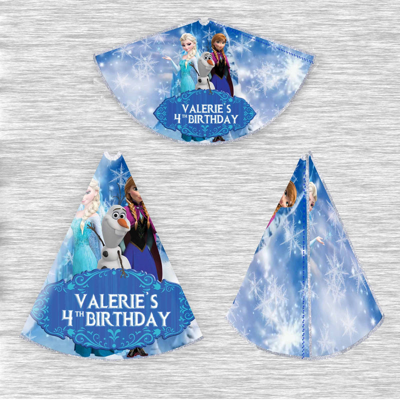 Frozen party hats - ready to use