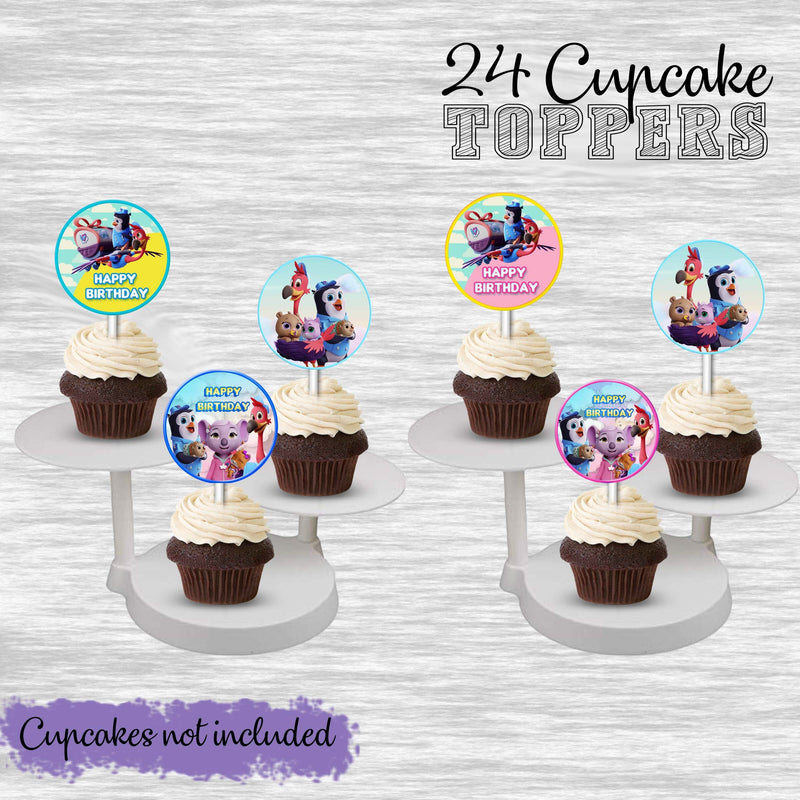 TOTS cupcake toppers - 24pack