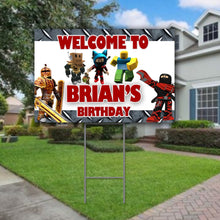 Load image into Gallery viewer, Roblox Yard Sign - 18x12in - outdoor Sign
