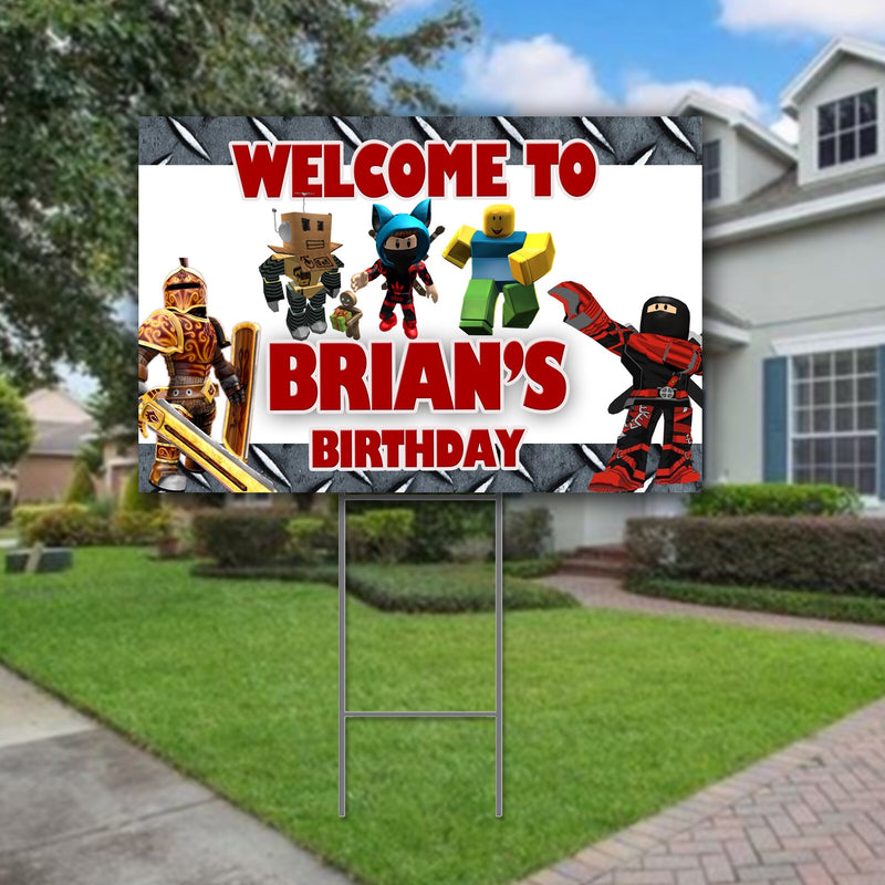 Roblox Yard Sign - 18x12in - outdoor Sign