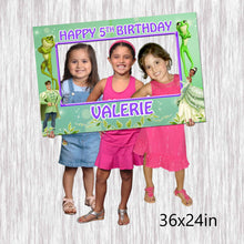 Load image into Gallery viewer, Princess Tiana Photobooth - 36x24in - Selfie Frame
