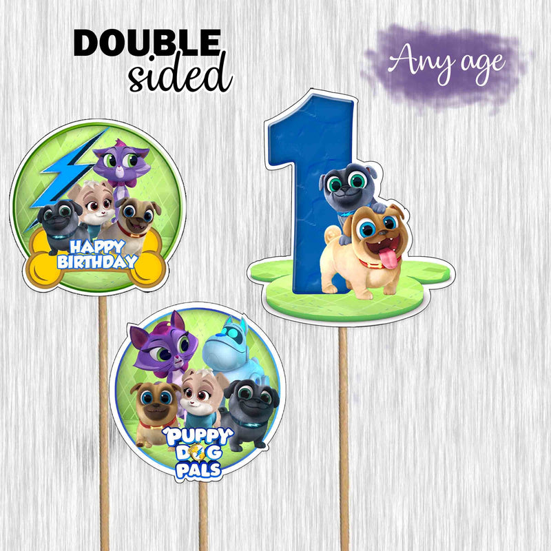 Puppy dog pals centerpieces- double sided - Ready to use