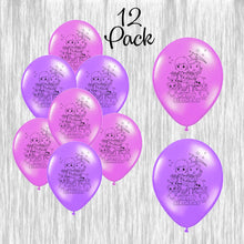 Load image into Gallery viewer, Little Baby Bum pink/purple Balloons - 11in - 12Pack
