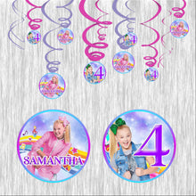 Load image into Gallery viewer, Jojo Siwa Swirl Decoration- 12ct
