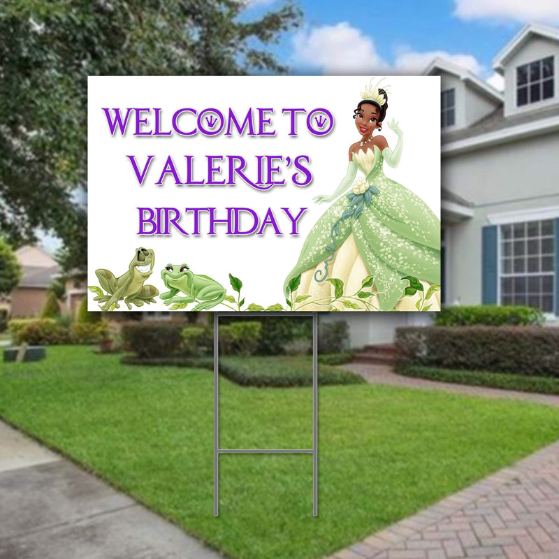 Tiana Yard Sign - 18x12in - outdoor Sign