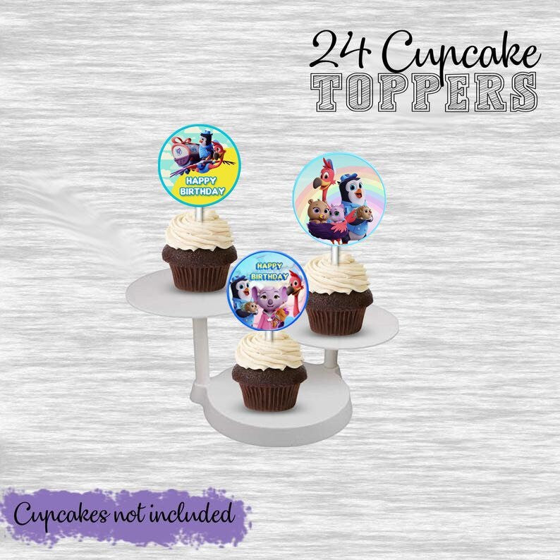 TOTS cupcake toppers - 24pack