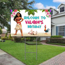Load image into Gallery viewer, Moana Yard Sign - 18x12in - outdoor Sign
