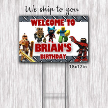 Load image into Gallery viewer, Roblox Yard Sign - 18x12in - outdoor Sign
