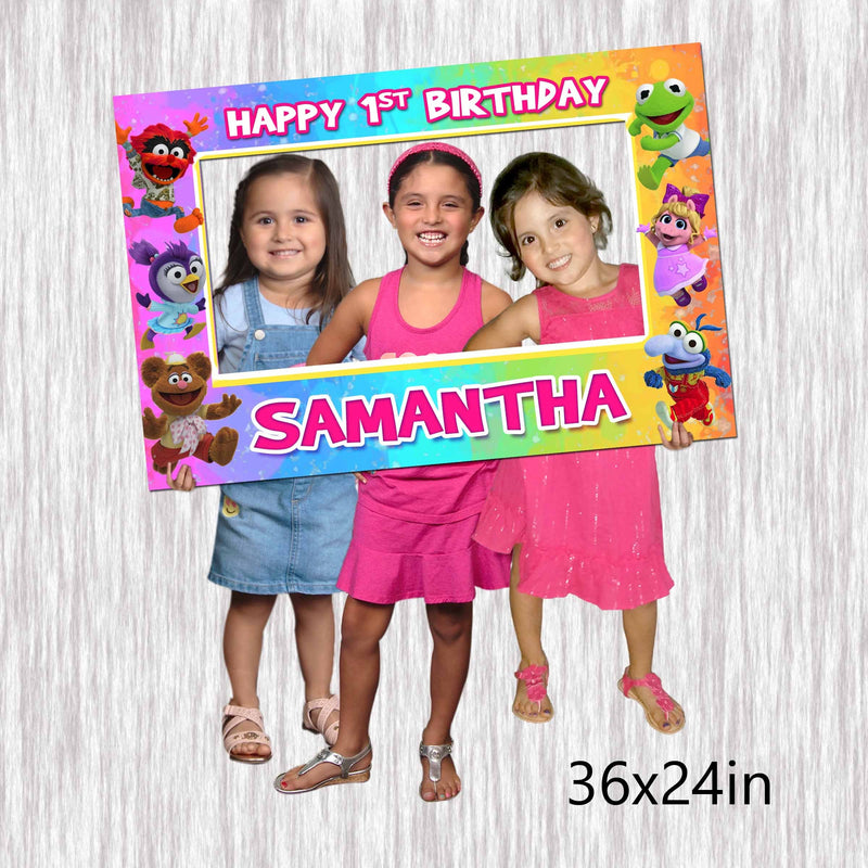 Muppet Babies girl Photobooth - 36x24in - Selfie Frame