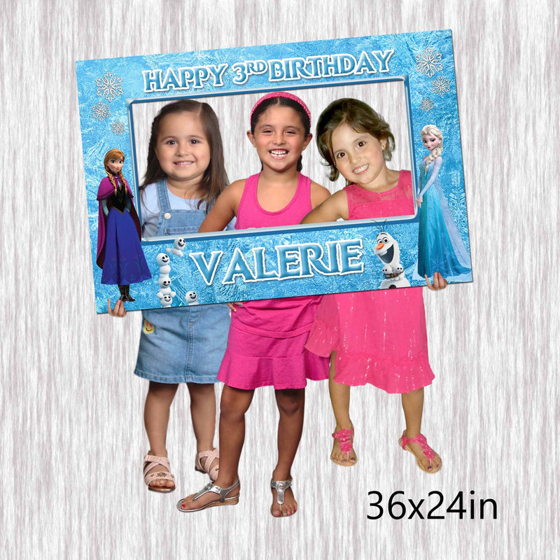 Frozen Photobooth - 36x24in - Selfie Frame