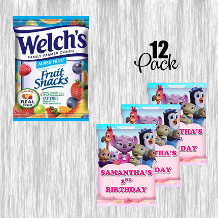 T.O.T.S customized Fruit Snack - 12Pack - Ready  for Favors!
