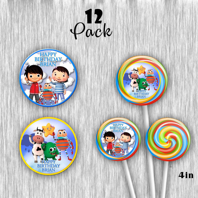 Little baby bum customized Giant lollipops - 12pack