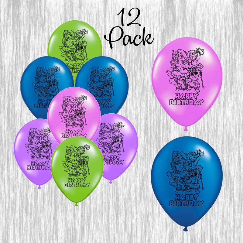 Muppet Babies latex Balloons - 11in - 12Pack