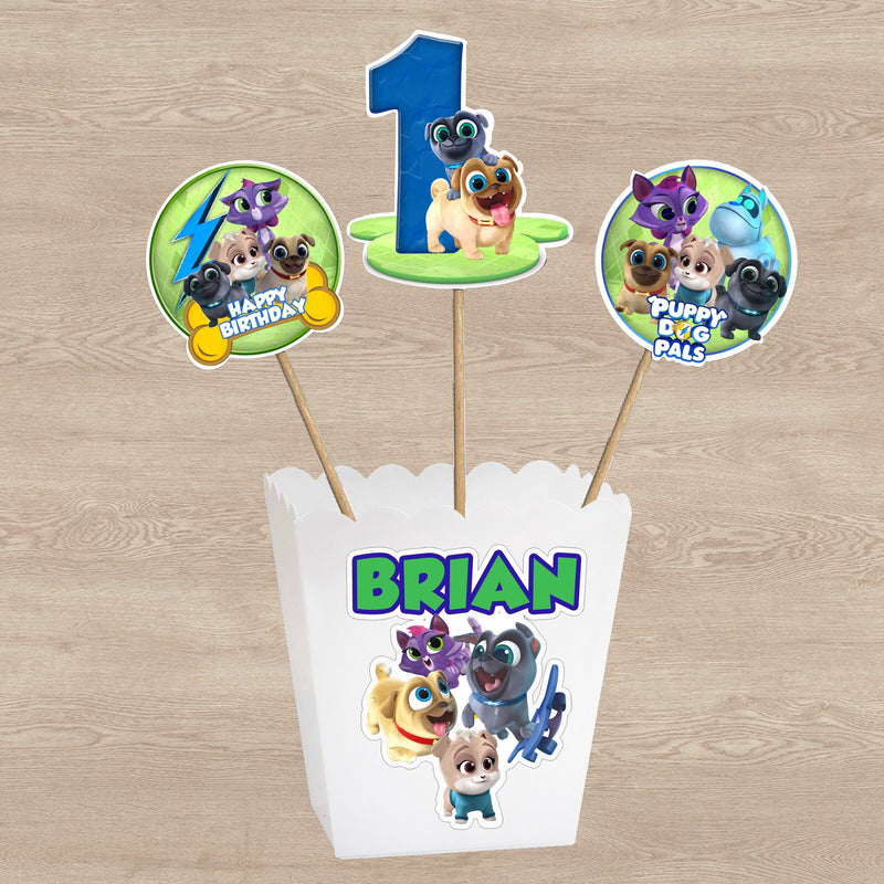 Puppy dog pals centerpieces- double sided - Ready to use