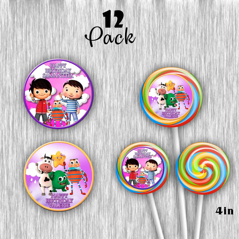 Little baby bum customized Giant lollipops - 12pack