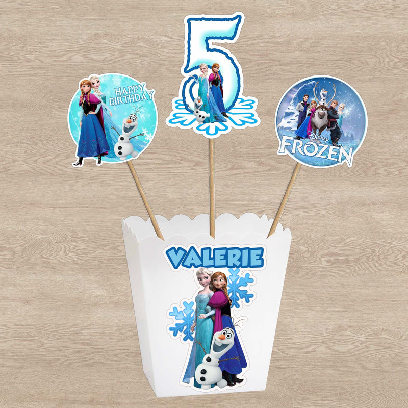 Frozen centerpieces - double sided - Ready to use