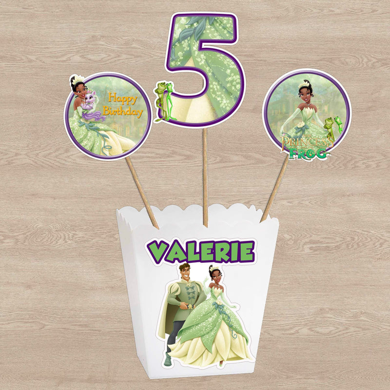 Princess Tiana centerpieces - double sided - ready to use