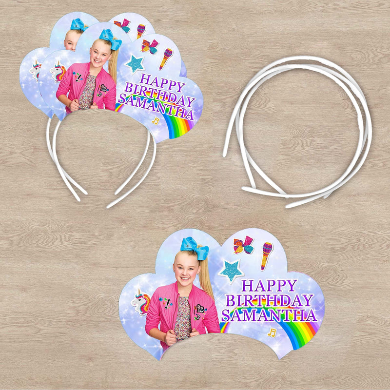 Jojo Siwa Headband - Birthday Tiaras - 12pack Satin covered