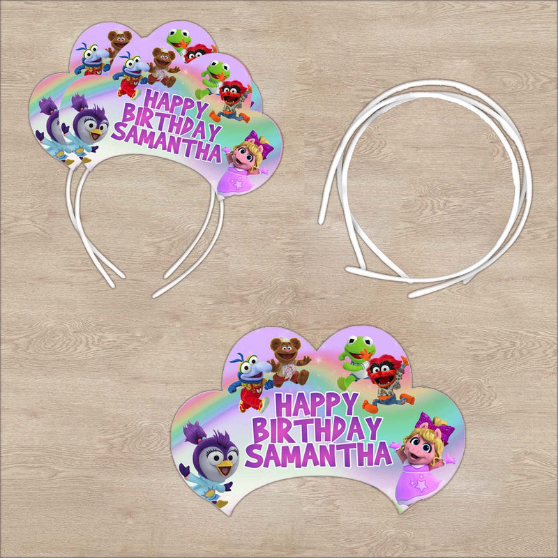 Muppet Babies Headband - Birthday Tiaras - 12pack Satin covered