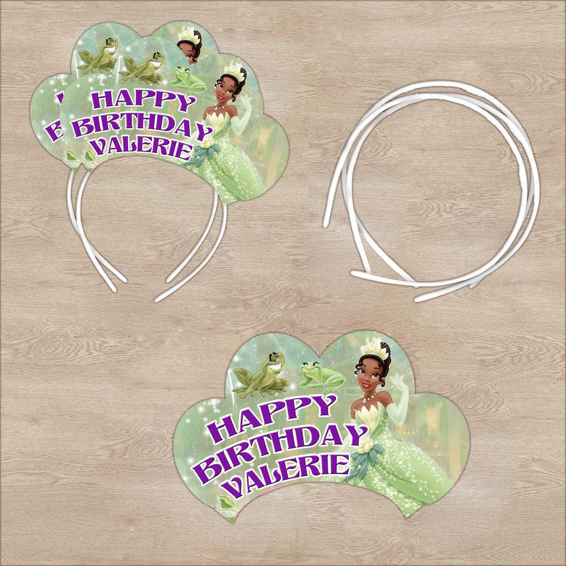 Princess Tiana Headband - Birthday Tiaras - 12pack Satin covered