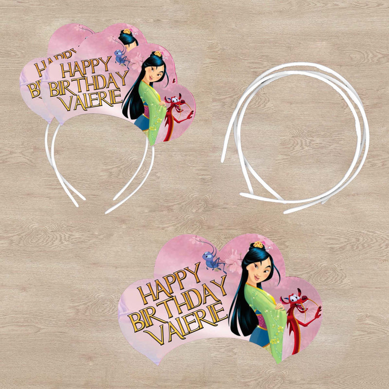 Mulan Headband - Birthday Tiaras - 12pack Satin covered