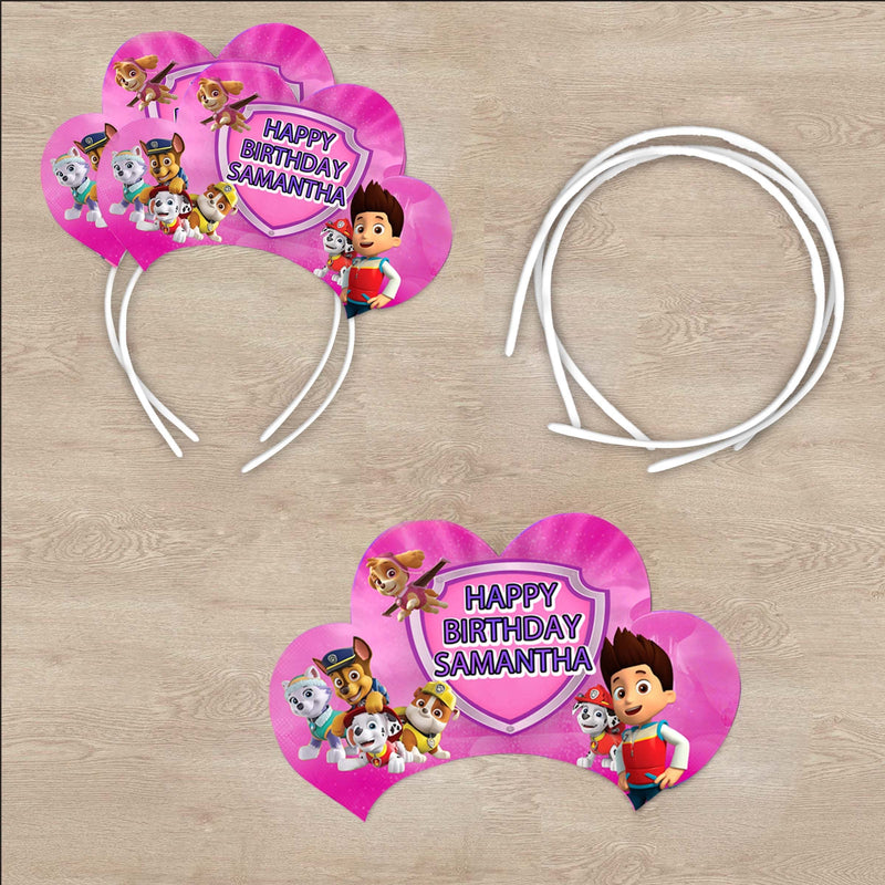 Paw Patrol Headband - Birthday Tiaras - 12pack Satin covered