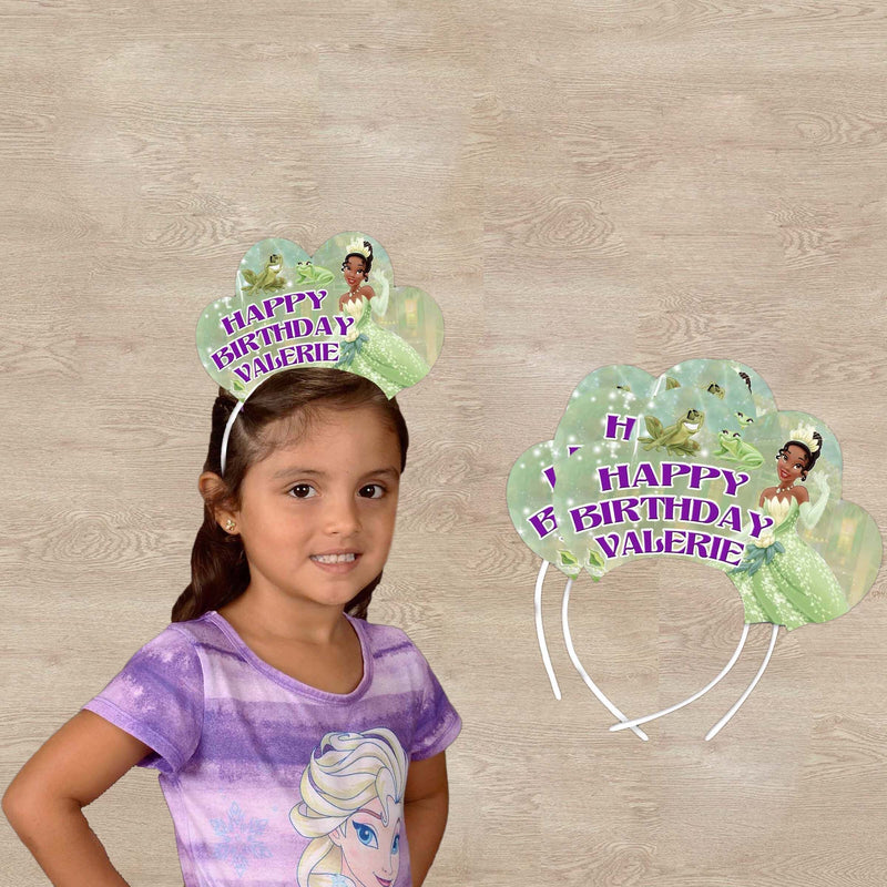 Princess Tiana Headband - Birthday Tiaras - 12pack Satin covered