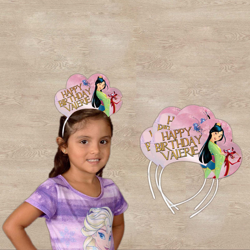 Mulan Headband - Birthday Tiaras - 12pack Satin covered