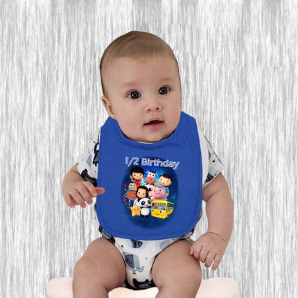 Little baby bum Baby Bib - 1/2 Birthday