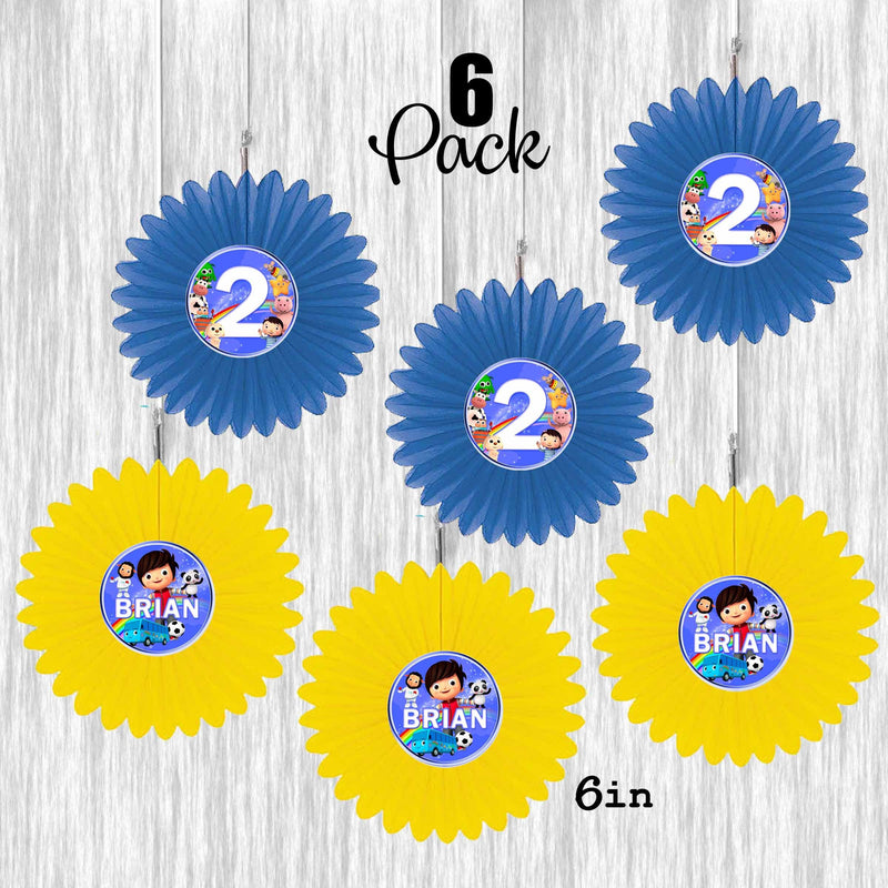 Little Baby Bum Small Fan Decoration- 6Pack