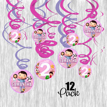 Load image into Gallery viewer, Little Baby Bum pink/purple Swirl Decoration- 12ct
