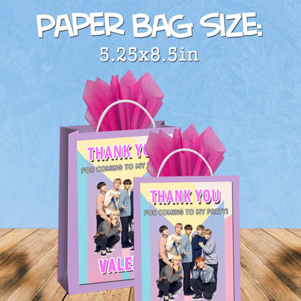 BTS favor bags - gift bags - candy bags - 12pack
