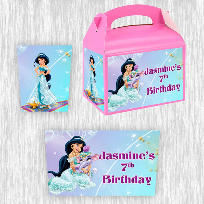 Princess Jasmine Small Gable box - favor box - 4.5x3in - 12pack