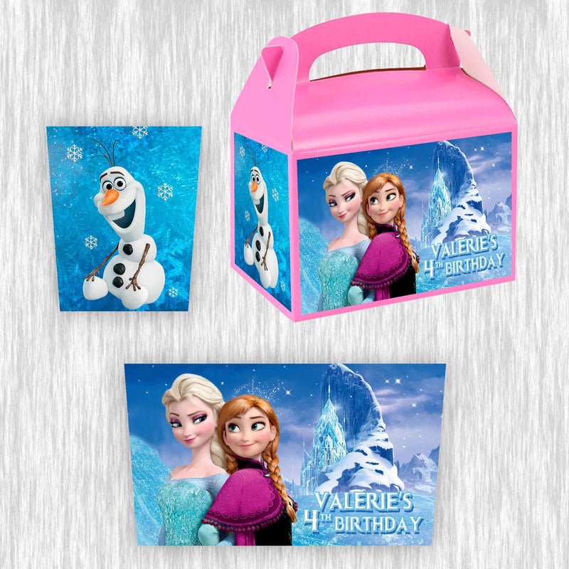 Frozen Small Gable box - treat box - 4.5x3in - 12pack