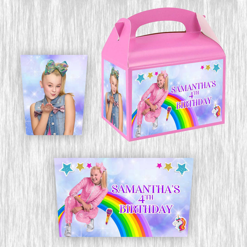 Jojo Siwa Small Gable box - favor box - 4.5x3in - 12pack