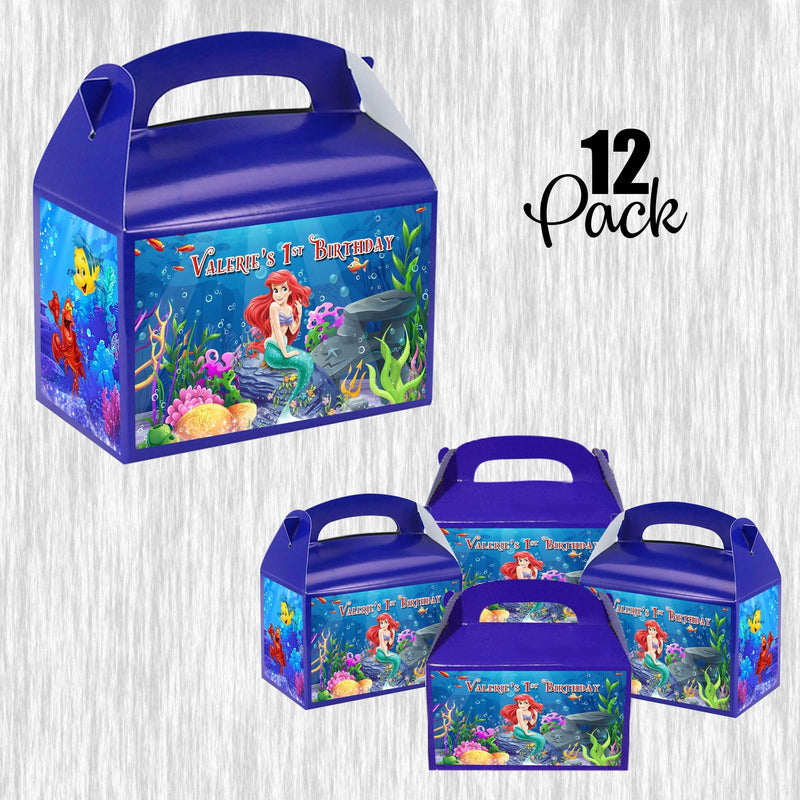 The Little Mermaid Small Gable Box - Treat Box - 4.5x3in - 12pack