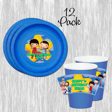 Load image into Gallery viewer, Little Baby bum paper plates, cups and napkins - 12pack
