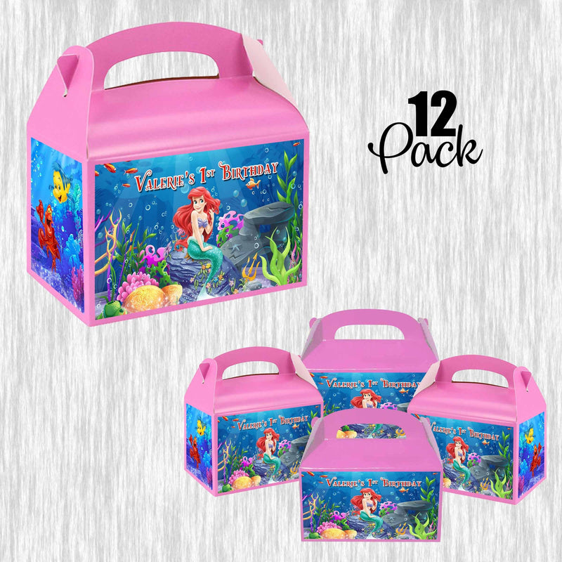 The Little Mermaid Small Gable Box - Treat Box - 4.5x3in - 12pack