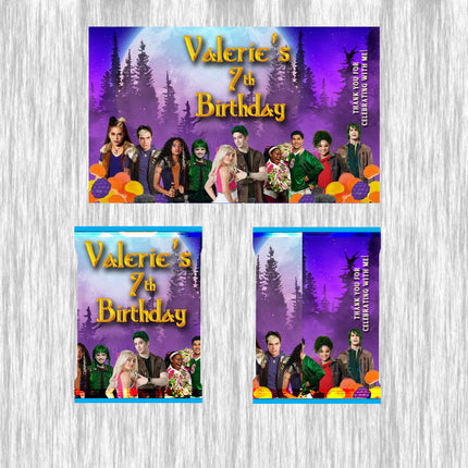 Zombies customized Fruit Snack - 12Pack - Ready  for Favors!