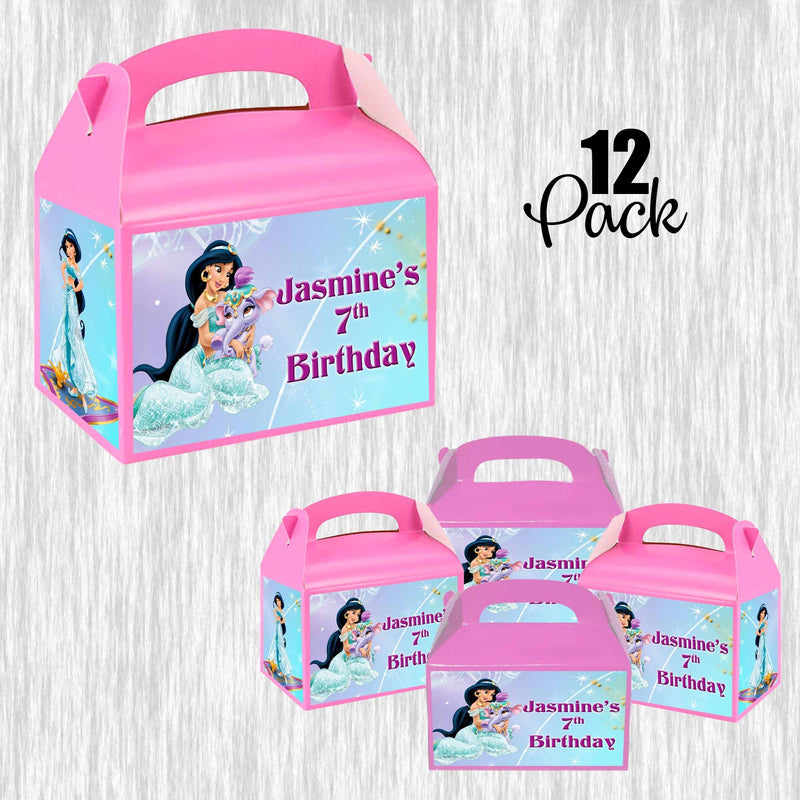 Princess Jasmine Small Gable box - favor box - 4.5x3in - 12pack