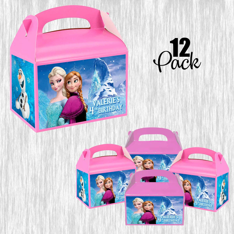 Frozen Small Gable box - treat box - 4.5x3in - 12pack