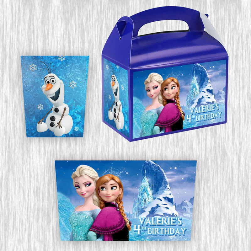 Frozen Small Gable box - treat box - 4.5x3in - 12pack