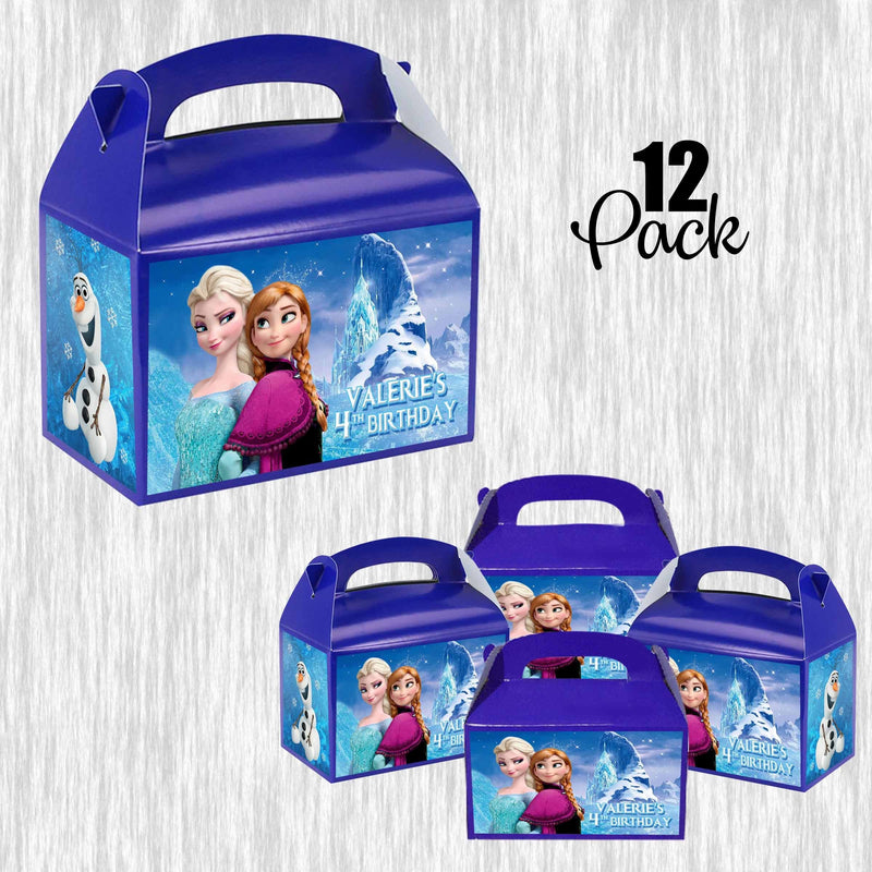 Frozen Small Gable box - treat box - 4.5x3in - 12pack