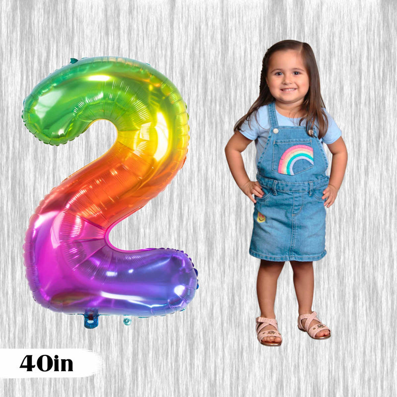 TOTS latex Balloons with foil number balloon - 12Pack