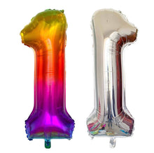 Load image into Gallery viewer, TOTS latex Balloons with foil number balloon - 12Pack
