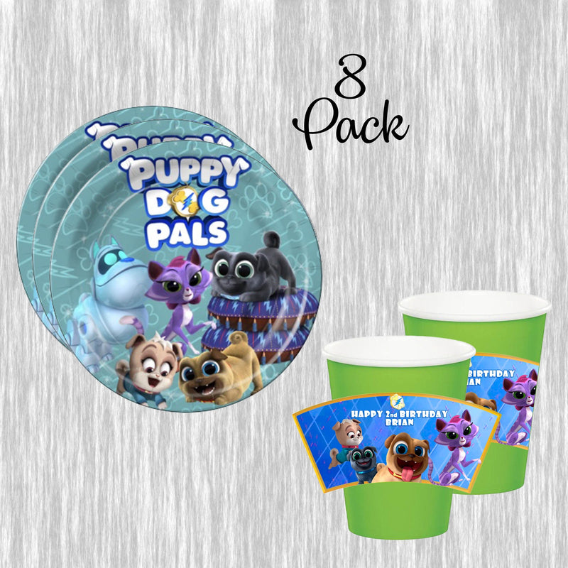 Puppy Dog Pals paper plates, cups and napkins - 8pack